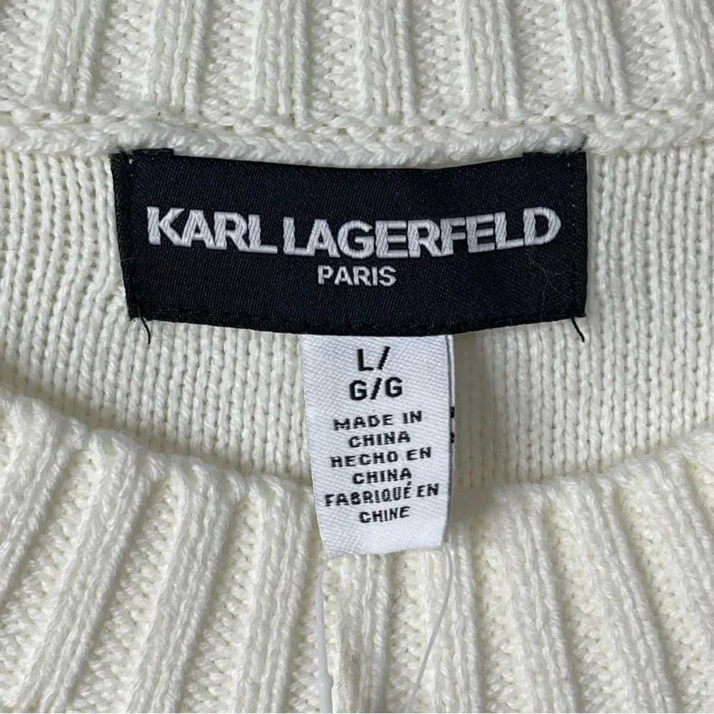 KARL LAGERFELD Eiffel Tower Paris Sweater Size Large NWT - Picture 3 of 5